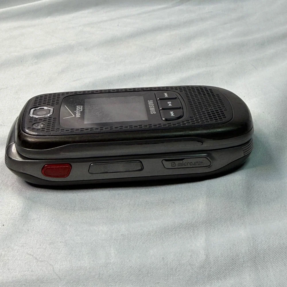 Samsung Convoy SCH-U640 Verizon Rugged Flip Phone Black Grey Vintage WORKS